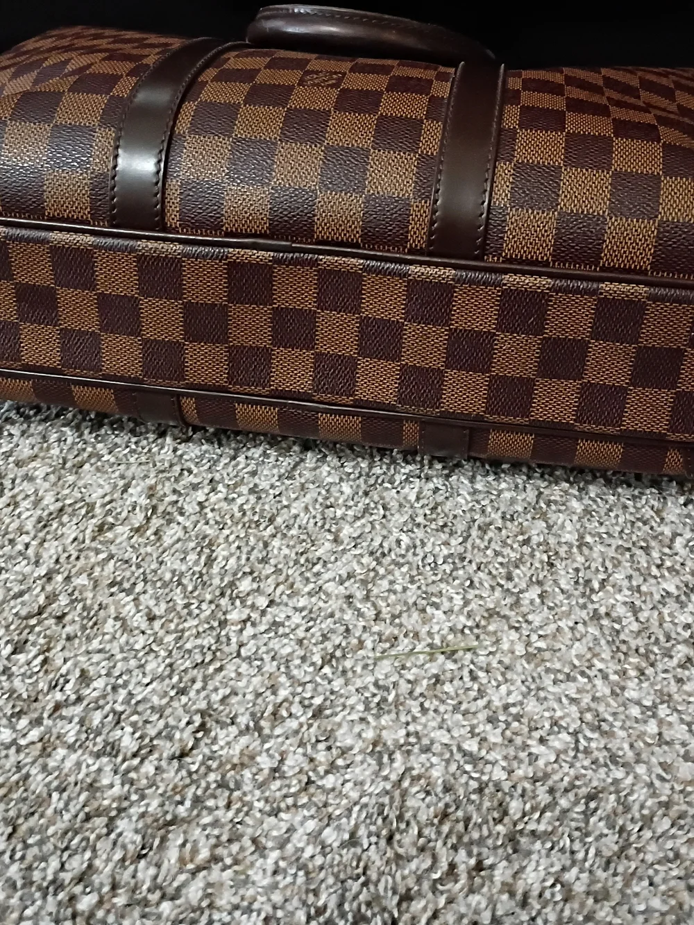 Louis Vuitton Damier Ebene Porte- Documents Voyage Briefcase With Dust Bag